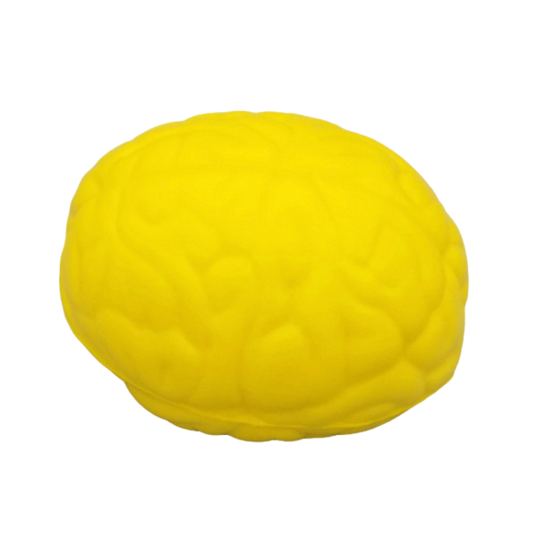 Human Organs Brain Shaped 7x6x4.5cm Stress Ball - Customizable PU Foam Anti-Stress Toy