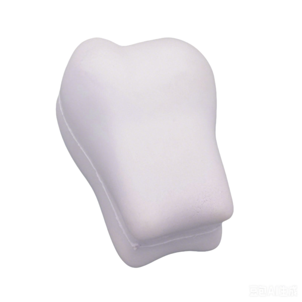 Human Organs Tooth Shaped 7.9x5.5x5.8cm Stress Ball - Customizable PU Foam Anti-Stress Toy